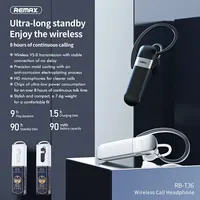 Remax TWS 5.0 Wireless Stereo Sports Bluetooth Earphones HIFI Sound Ear Hanging Noise Reduction Hands Free Long Standby