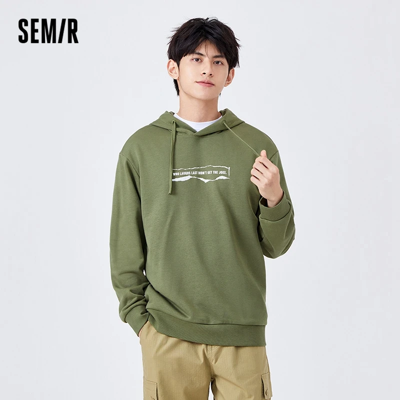 Semir Hooded Sweatshirt Men 2022 Spring Trend Loose Hoodies Men Sports Hooded Top Man Couple Clothing