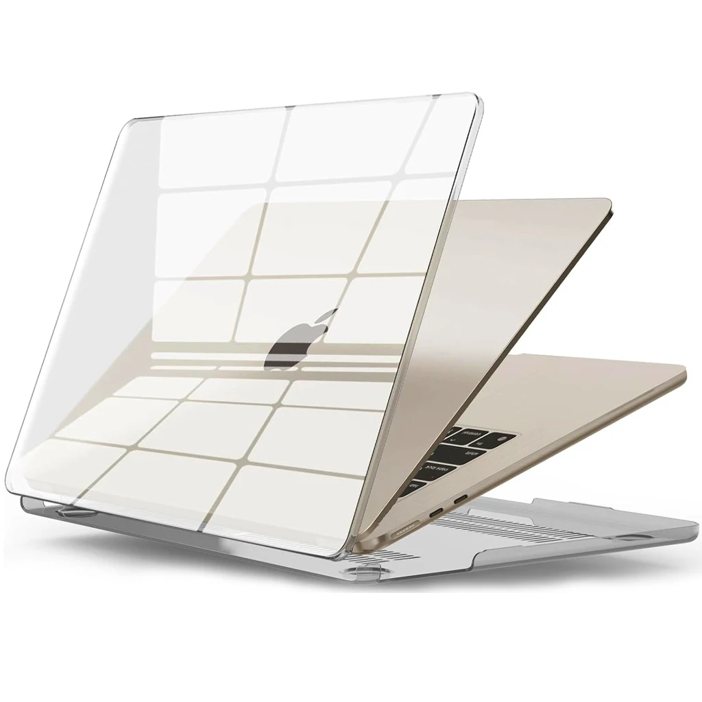 

For MacBook Air 15 inch Case M3 A3114 M2 A2941 with Liquid Retina Display Protective Plastic Hard Shell Case Cover Crystal Clear