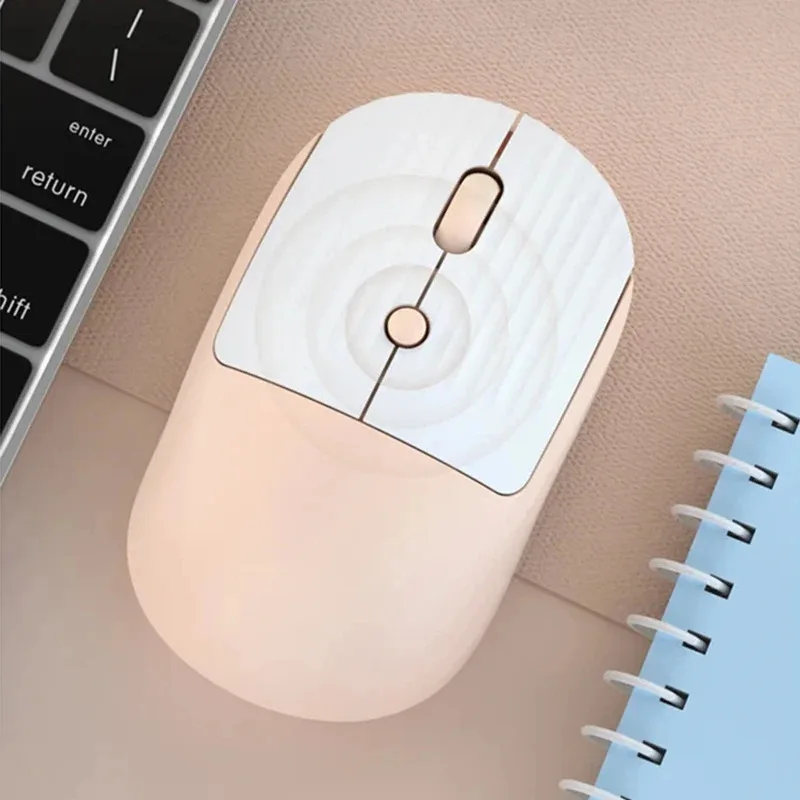 เงียบไร้สายบลูทูธแบบ Dual-Mode เมาส์เกมแบบพกพา Ergonomics DPI ปรับ Backlight เมาส์สําหรับ PC Notebook