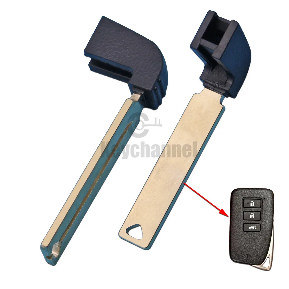 Keychannel 10/20/30/50pcs Brand New Car Key Blank Smart Remote Emergency Blade Insert Door Key for Toyota Camry Lexus