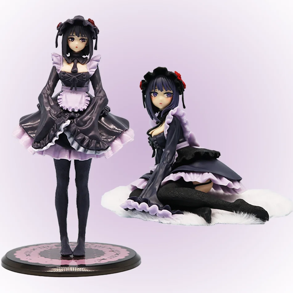 12cm My Dress-Up Darling Anime Figure Black Maid Outfit Kitagawa Marin Action Figure Shizuku Kuroe Figurine Collection Model Toy