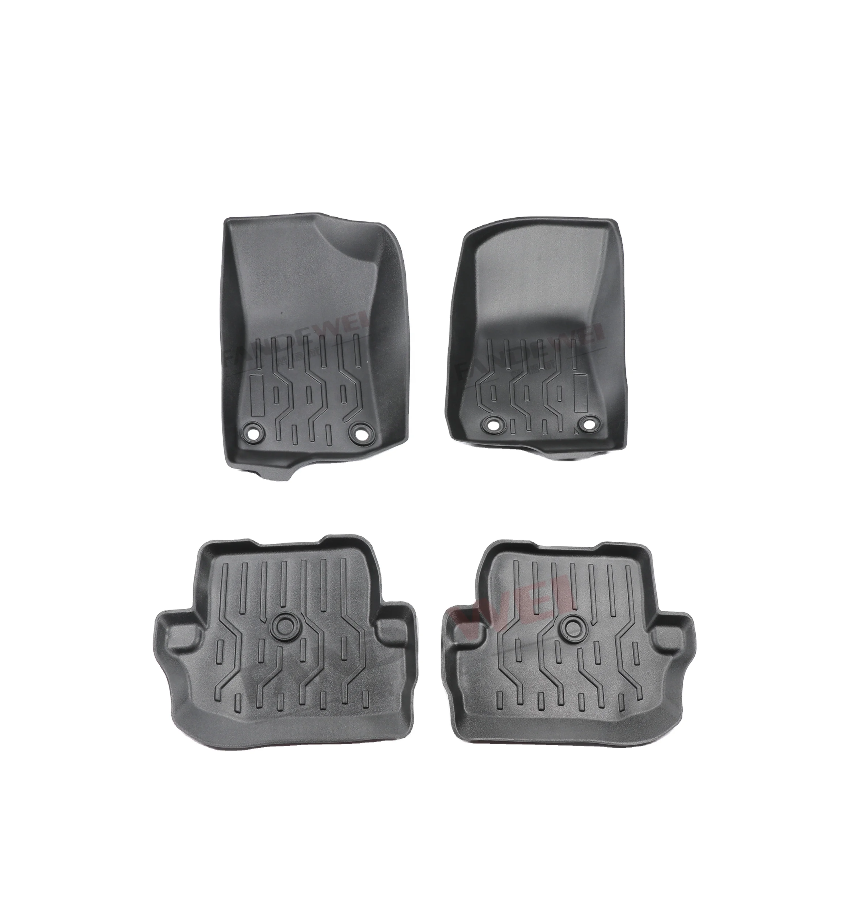 

Rubber Wash Car Floor Mats Car Matting Car Accessories Use for JEEP WRANGLER JL for 2 Doors