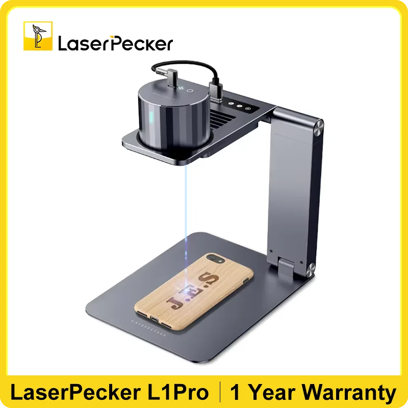 Laserpecker gravador a laser com 405nm ferramenta a laser para madeira couro papel portátil máquina de gravação a laser lp1 pro