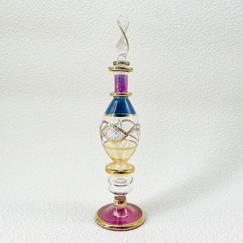 زجاجة عطر مصر الجديدة، جوهر مصنوع يدويًا 12 سم، زجاجة زجاجية زينة رائعة وزخرفة ناعمة #4