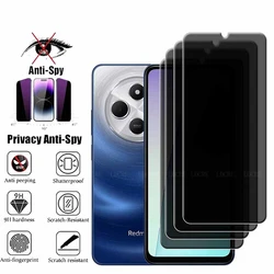 4Pcs For Xiaomi Redmi 14C Glass Redmi 14C Screen Protector Phone Cover Protective 9H Anti-Spy Privacy Tempered Glass Redmi 14C