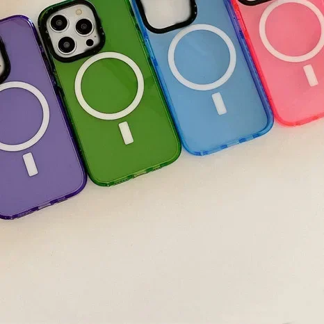 

Pure Color MagSafe Phone Case Cover for IPhone 12 13 14 15 Pro Max Case for IPhone 15 Pro Max