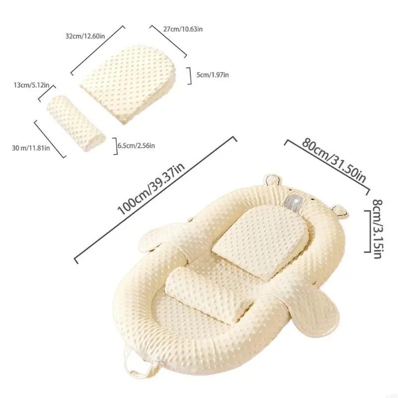 لينة حل النوم لحديثي الولادة السفر عش المتسكع جميل الكرتون الطفل سرير مهدئ في السرير يحاكي الوالدين الحضن 24BE