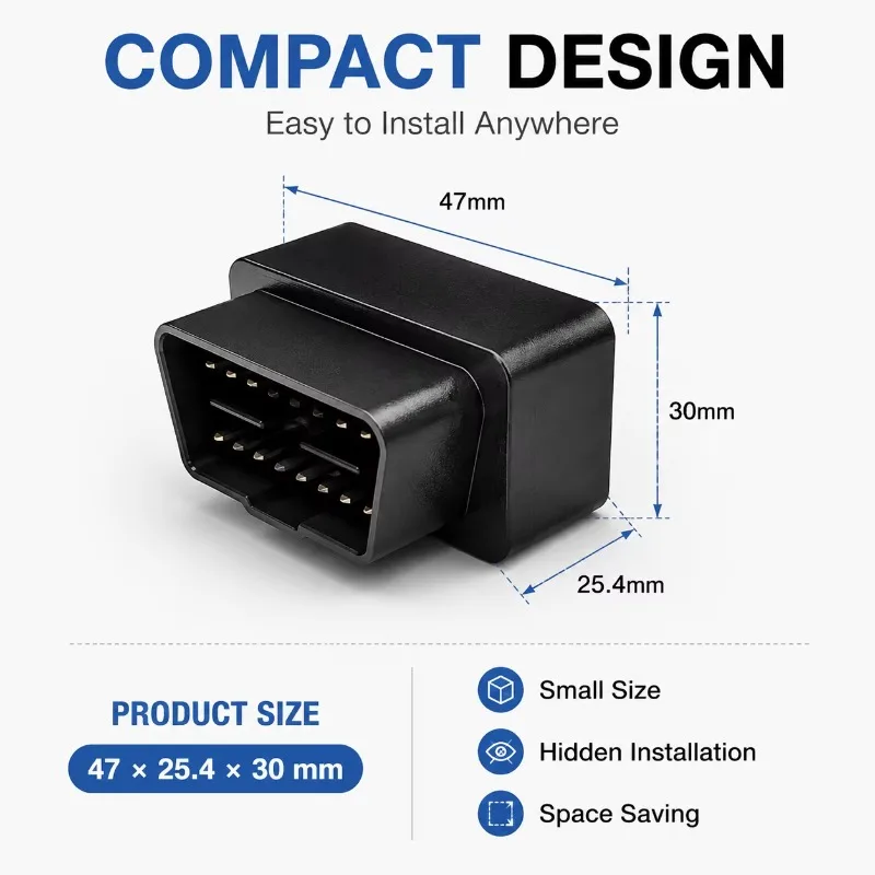 4G OBD GPS Vehicle Tracker Real Time Tracking Car Locator Anti Theft APP Geo Fence Alert