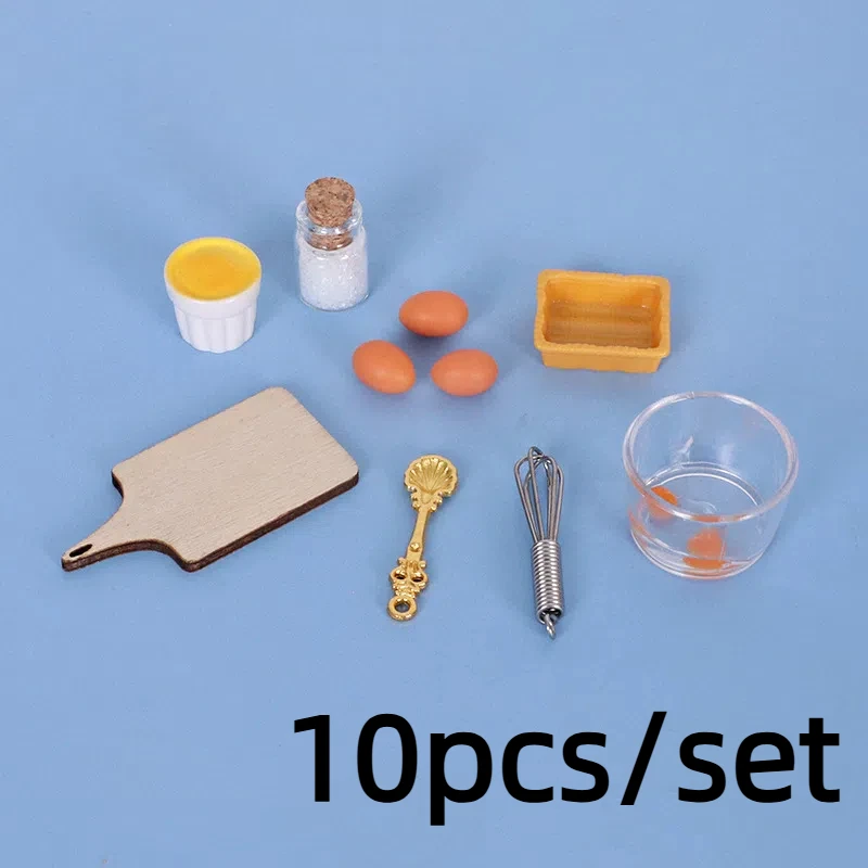 

1/12 Dollhouse Simulation Egg Egg Beater Set Dollhouse Miniature Kitchen Decoration Toys Kit Dolls House Accessories