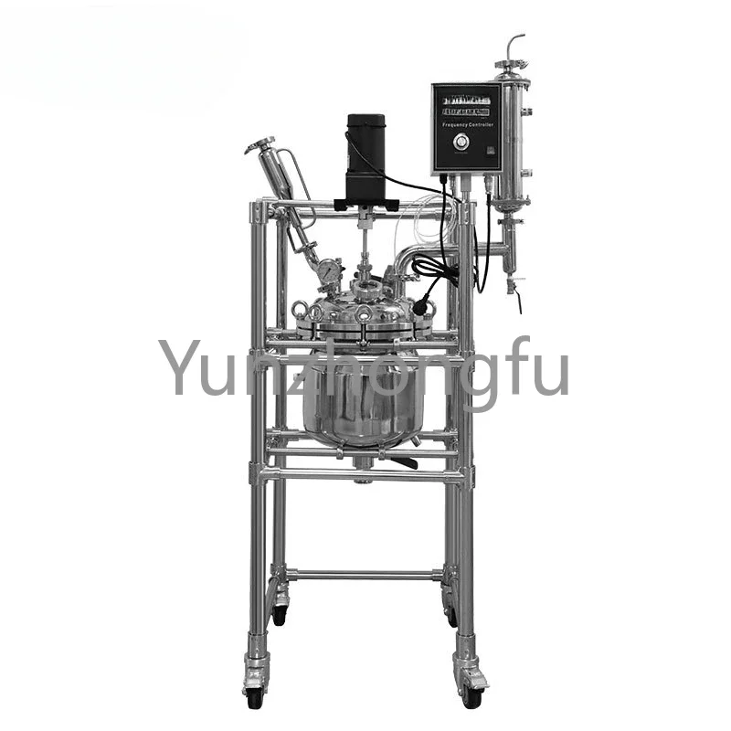 

Double-Layer Stainless Steel Reaction Still Laboratory Electric Heating High Pressure Distillation Agitator 5L/10L/20L/50