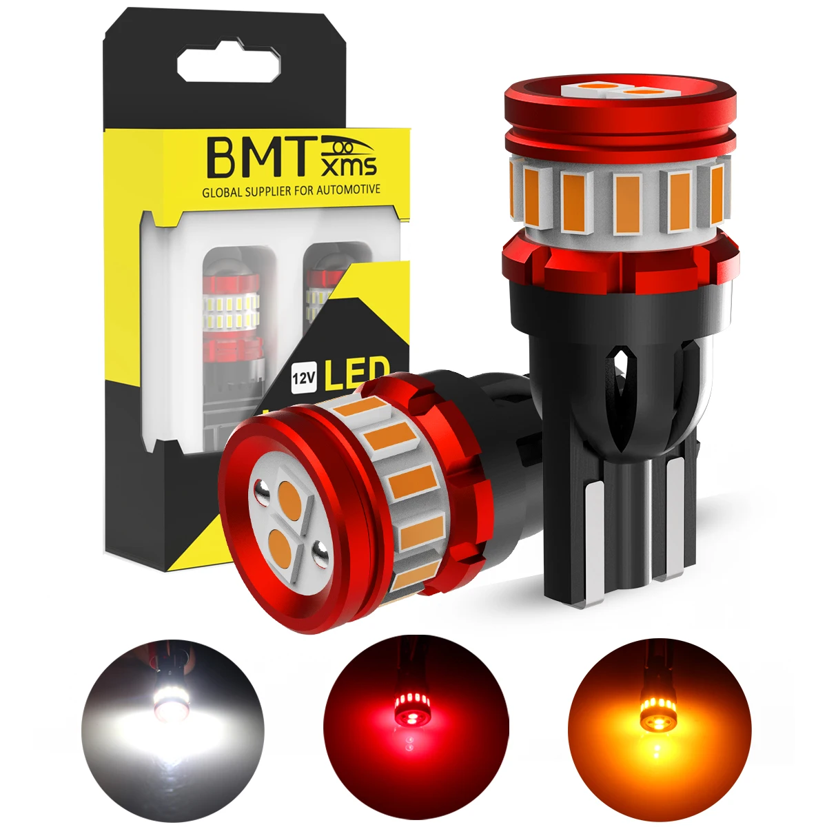 Żarówka LED BMTxms T10 W5W T15 W16W do świateł cofania, oświetlenia wnętrza i postojowego do Lexus lx 570 470 ls430 Suzuki Hyundai Mazda cx9 CX5 VW Golf