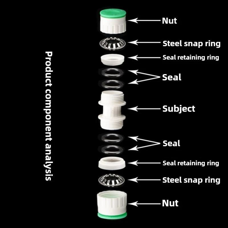 

1216 PEX-Aluminum Pipe Fittings for Solar Heaters - 1/2" Quick-Connect Valves, Tees, Elbows & Straights with Male/Female Thread