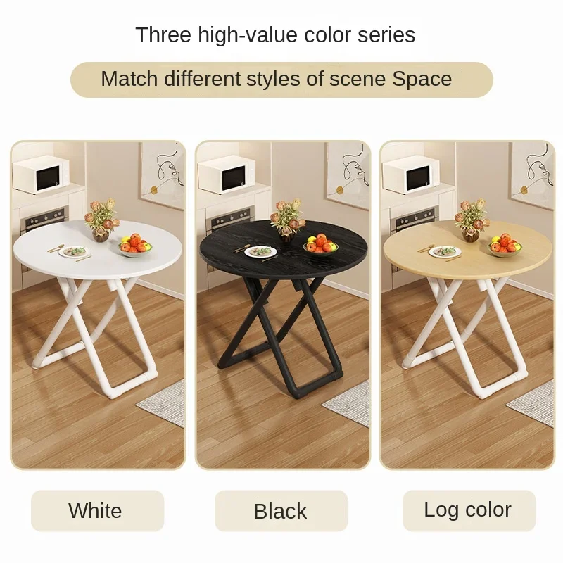 Folding Table Small Table Folding Convenient Home Dining Round Table Dinner Table Furniture  Kitchen Camping Out