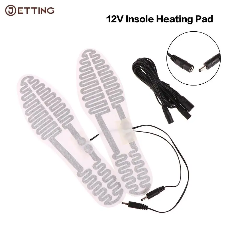 

1 pair 12W Outdoor Sports 12V Heated Insole Foot Warmer Electric Heating Pads Far Infrared Heating Element DIY Shoe Accessories