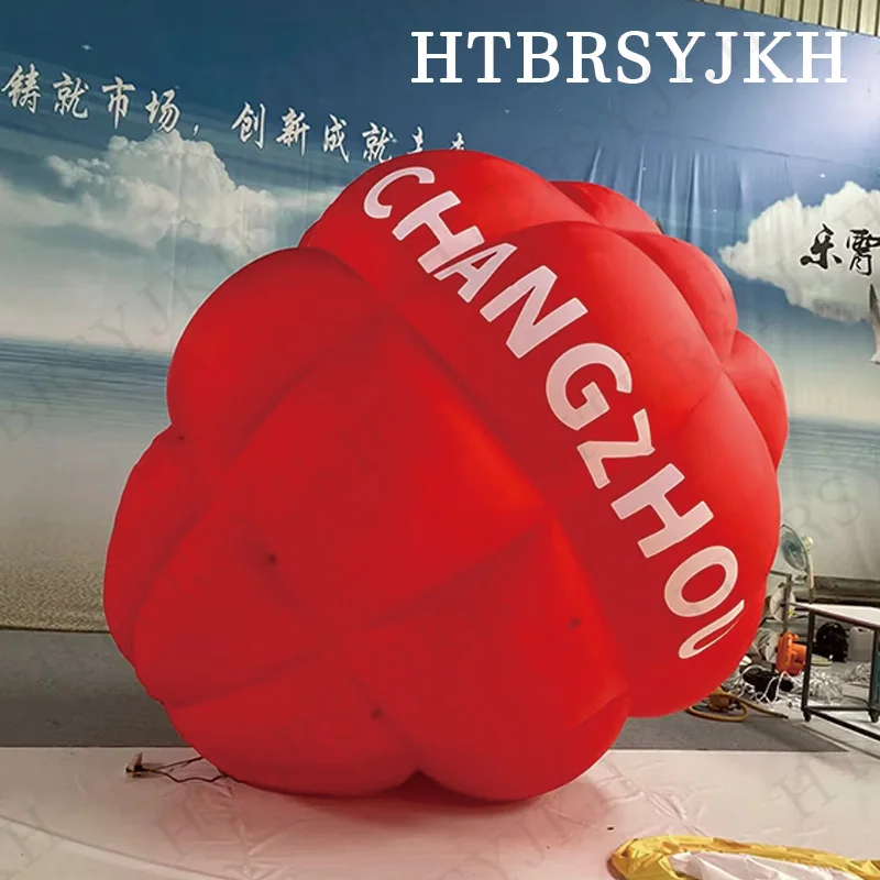 

Inflatable red balloon air model with blower outdoor square opening custom drainage decorative props