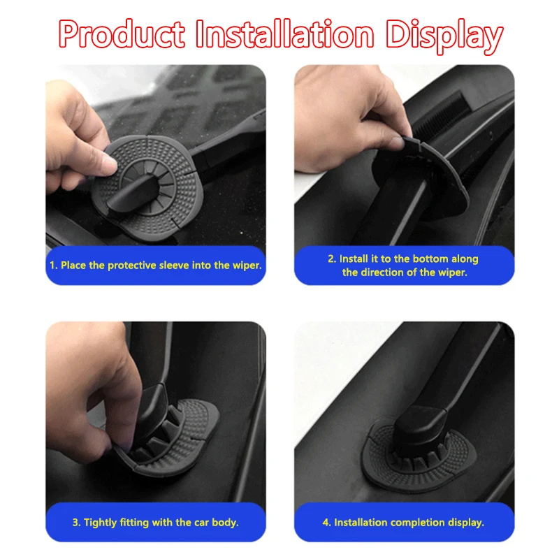 Car Wiper Hole Cover Windshield Wiper Arm Bottom Hole Protection Pad Cover Trim Fit For Toyota Sienna Granvia Exterior Accessory