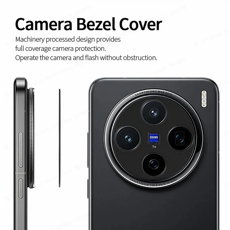 مناسب لفيلم عدسة VivoX200، ملصق عدسة معدني X200Pro، كاميرا هاتف من سبائك الألومنيوم