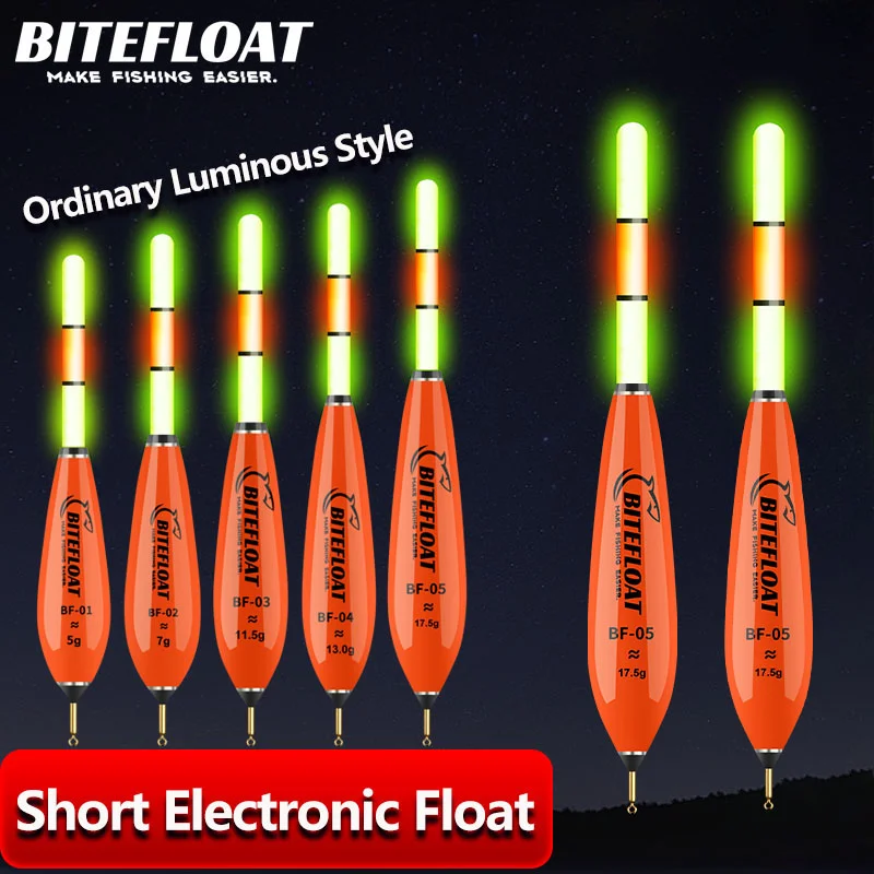 New 1/2Pcs Fishing Electronic Float with LED Light, Bold and High Visibility Fishing Electronic Light Rod Carp