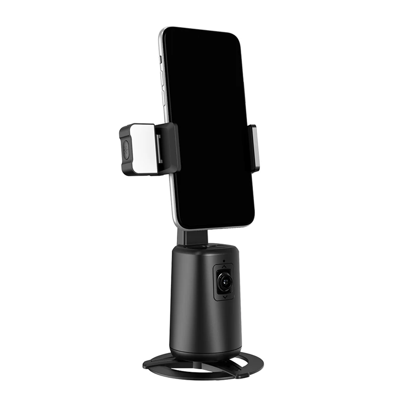 Mobile Head Intelligent Ai Face Recognition Tracking 360° Live Streaming Follower Panoramic Single Side With Fill Light