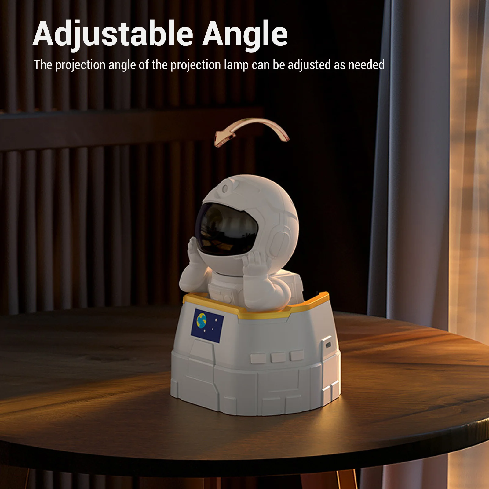 LED ستار العارض أباجورة سمّاعات بلوتوث أجواء ضوء الليل لغرفة النوم ستار العارض لغرفة النوم