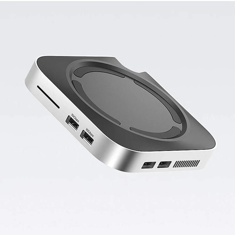 DT21 9in1 Docking Station for Mac Mini M4Pro 10Gbps SSD 4K@60Hz 100W PD Dual-Layer Cooling System