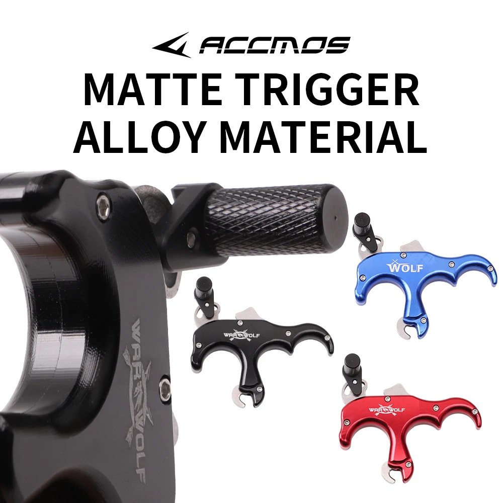 Handheld Aluminum Alloy 3finger Automatic Grip Caliper Release Aid Thumb Trigger Archery Compound Bow Shooting Hunting Acccessor - view 4