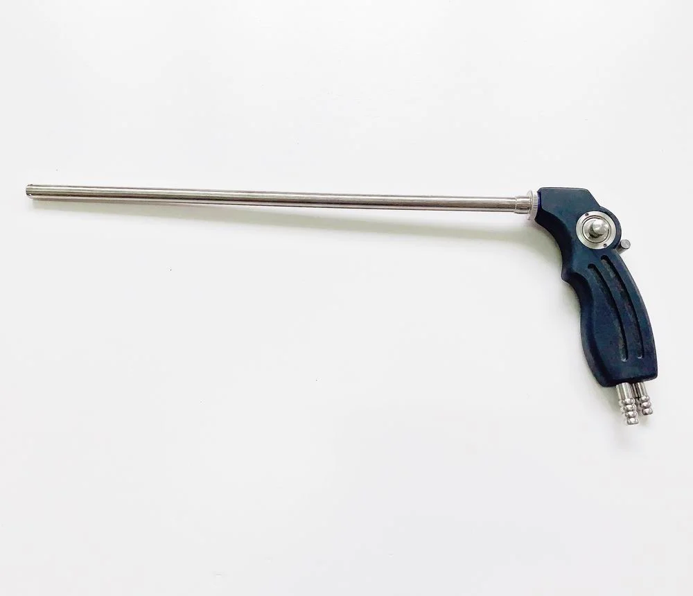 Laparoscopic Suction Irrigation Tube, Reusable Suction and Irrigation Laparoscopic Instruments 5/10*330mm With two tubes