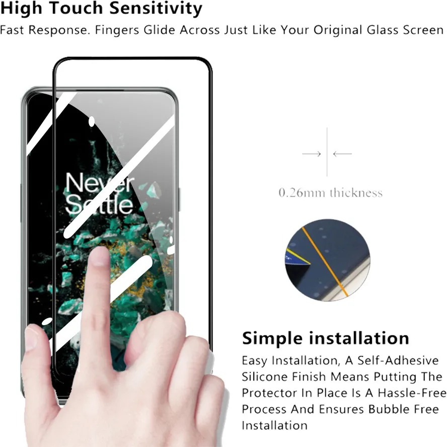 oneplus nord 3 pelicula/Mica For OnePlus 10T 10 T Glass OnePlus-10T Screen Protector OnePlus10T Protective Glass One Plus 10T 5G