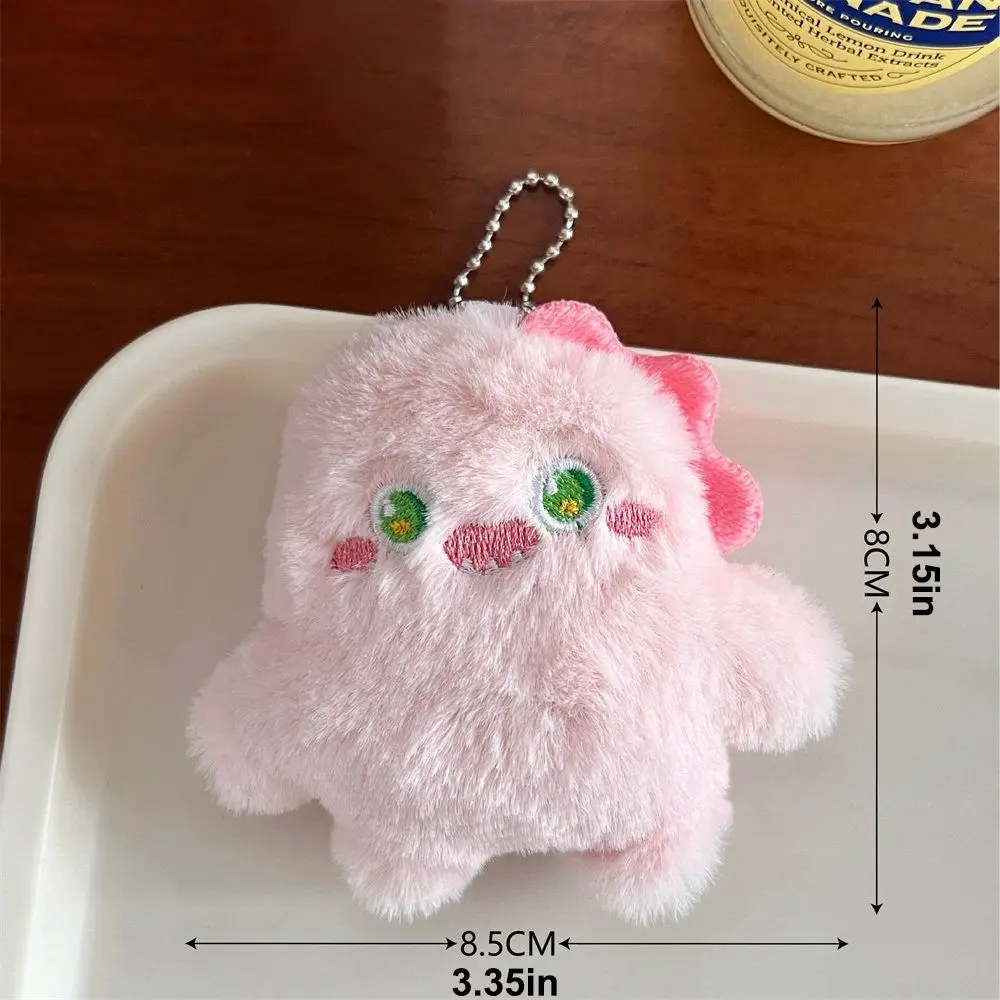 Colgante de muñeco de monstruo de nieve de felpa a la moda, decoración de bolsos colgantes, llavero de monstruo de nieve de peluche creativo, colgante de bolso suave y bonito