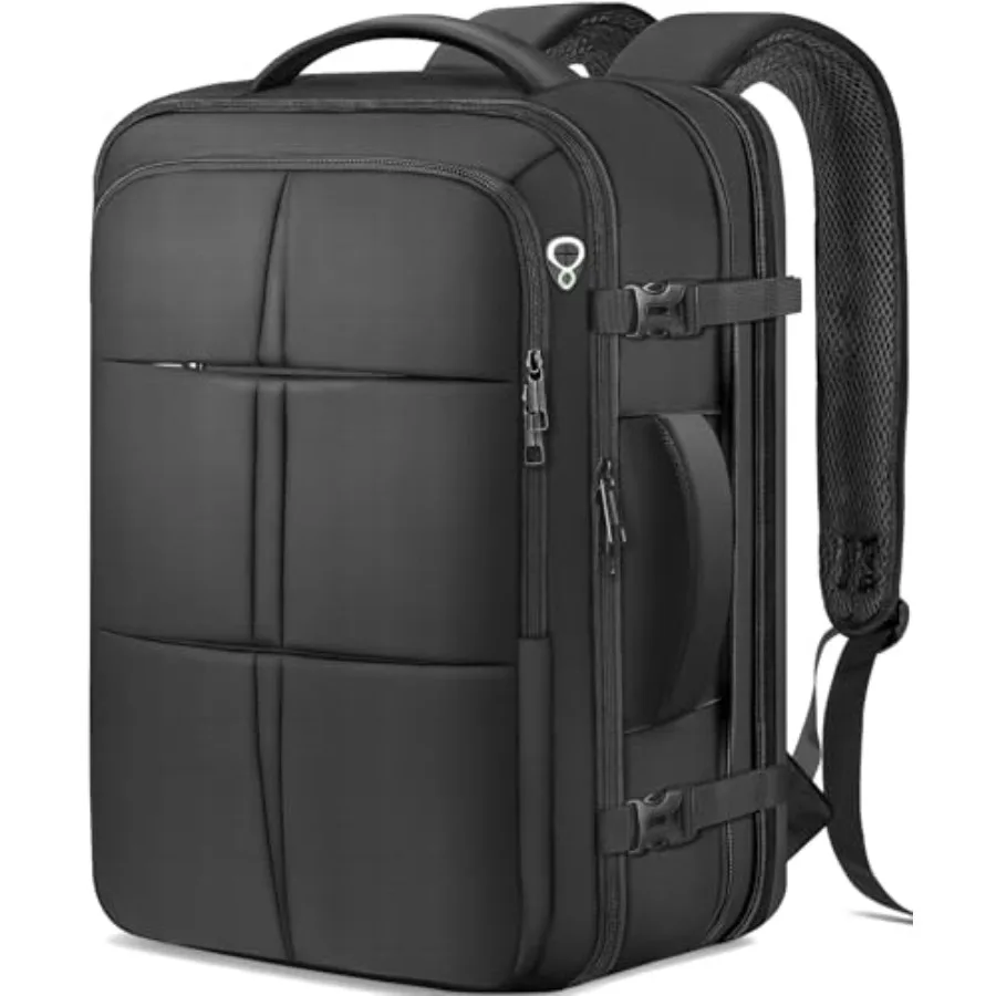 

For Men, Extra Large 50L Flight Approved Carry on Backpack, Expandable Waterproof Business Suitcase Daypack Big Bag Fits 18.4 I