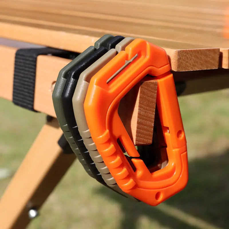 

Mid-Size Tactical D-Carabiner, Lightweight Polycarbonate Backpack Clip, Anti-Static Key Holder, Outdoor Gear Connector