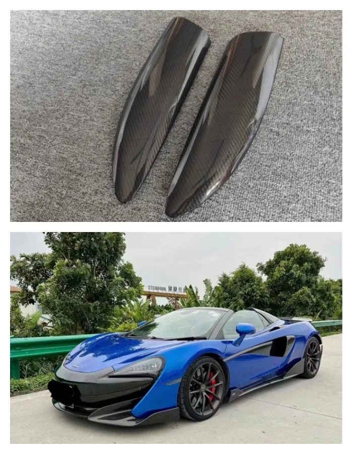 For McLaren 540C 570S 2015 2016 2017 2018 2019 Modified real carbon fiber air intake pair