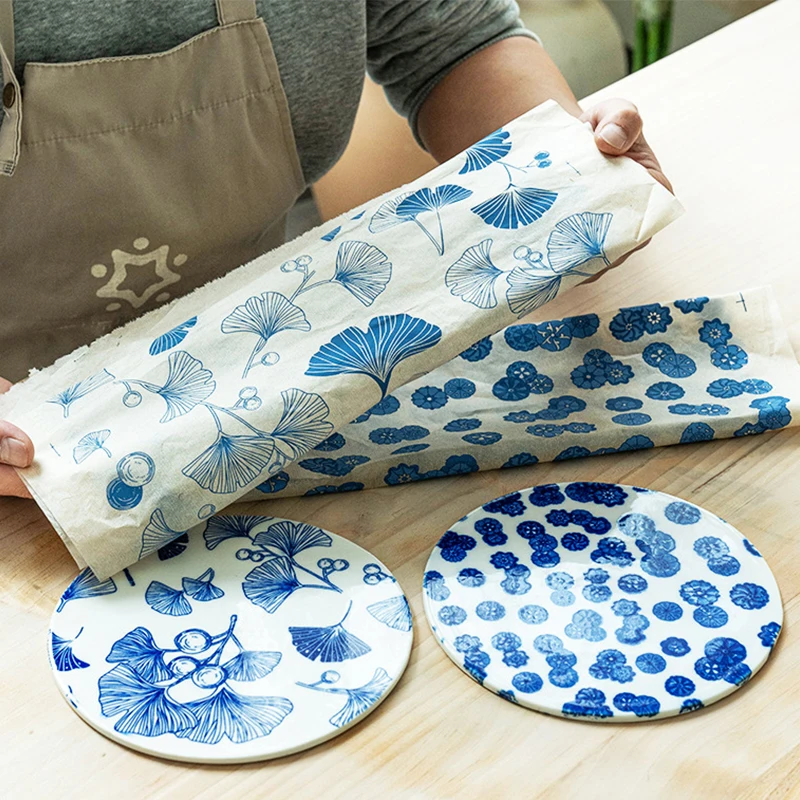 1PC Pottery Ceramic Clay Transfer Paper Underglaze Flower Paper High Temperature Jingdezhen Traditional Decal Coloring Tool