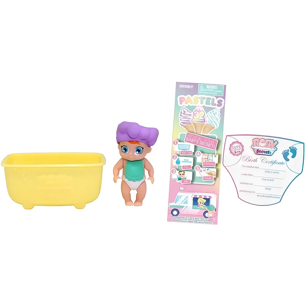 أسرار الطفل الباستيل سلسلة 7 حمام دمية مفاجأة هدية صندوق أعمى دمية المنمنمات الأصلية جمع اللعب الهدايا صندوق أعمى لطيف #3