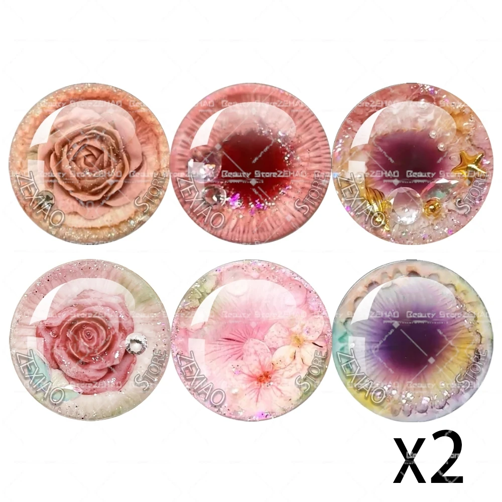 12 Stück Neuer Stil Runde Augen für Blyth BJD Puppen, Glas-Augen-Chips, Cabochon Drachen-Katzen-Tier-Augen, Handgefertigte Schmuckherstellung, Anhänger, Geschenk MS