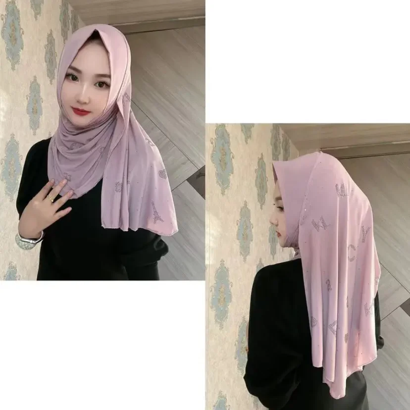 Diamonds QuestionCover Round Hijab pour femme musulmane