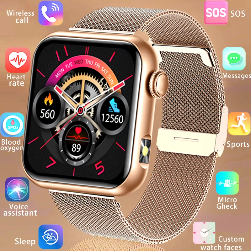 

Умные часы с фитнес-трекером, унисекс, длительный срок службы батареи, спортивный Bluetooth-будильник с вызовом, браслет, электронные товары, умные часы