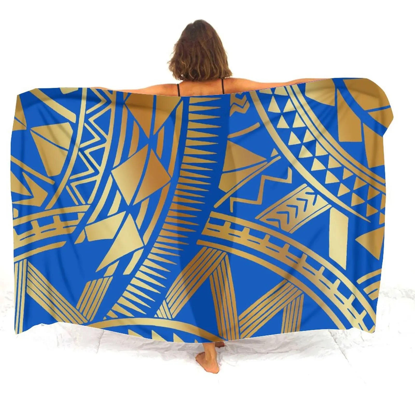 Bikini Retro para cubrir, ropa de playa polinesia exquisita, chal, chaqueta personalizada, Sarong, pareos hawaianos, envoltura de playa, Sarong de playa para mujer