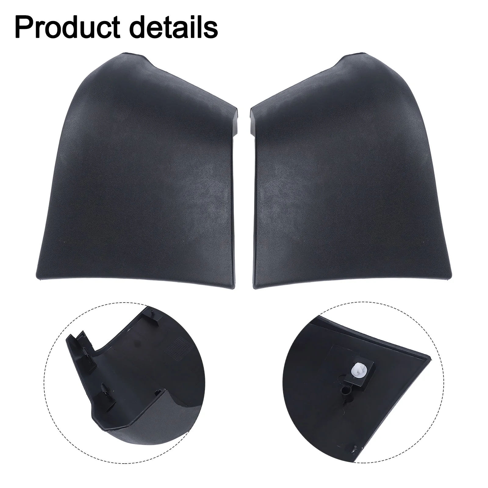 

End Cap Pair Rear Bumper Cap Vehicle Exterior Enhancement Perfect Fit Left Right Easy Installation Clips As Shown In The Figure