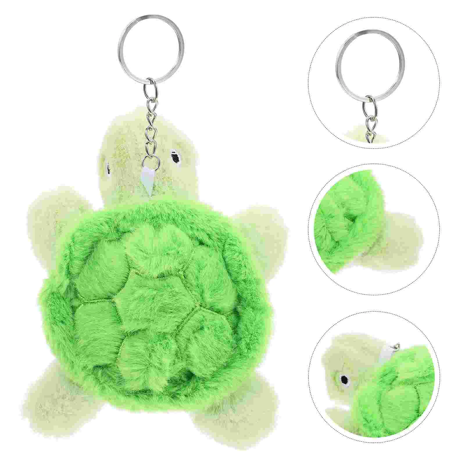 Turtle Keychain DIY Keychains Keyring Locket Decorate Stuffed Animal Plush Toy Mini Toys