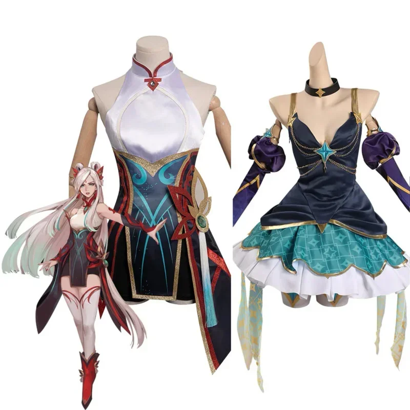 

LOL Syndra Star Guardian Mythmaker Irelia Cosplay Costume Outfits Halloween Carnival Party Suit