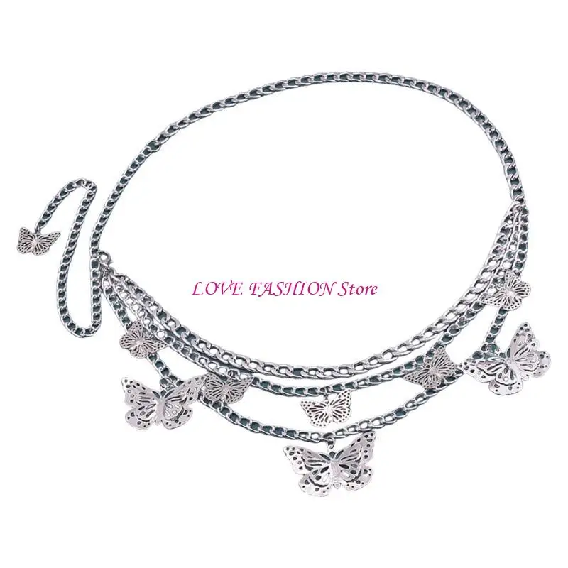 سلسلة شرابة سلسلة الخصر المستعارة سلسلة خصر الفراشة سلسلة البطن سلسلة Y166