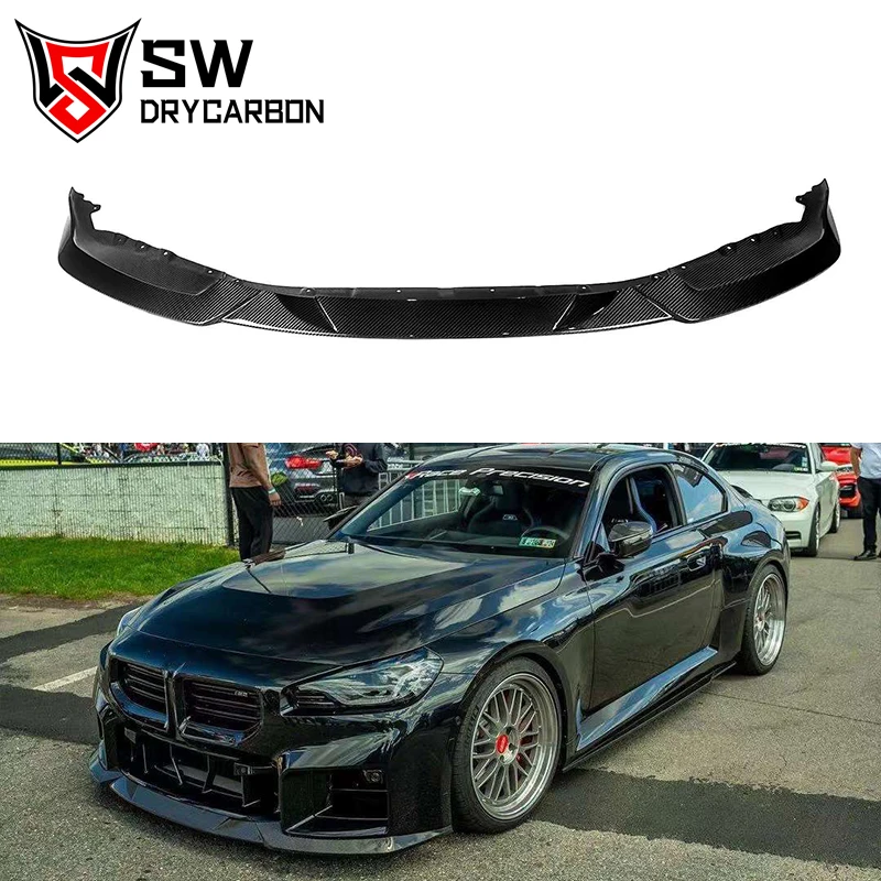 

Carbon Fiber R44 Style G87 Front Lip For BMW G87 M2 Coupe Front Bumper Splitter Lip Diffuser Cover Trim