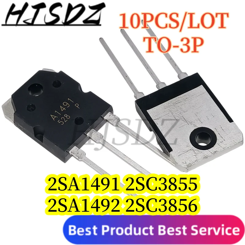 NPN PNP【10PCS/LOT】2SA1491 2SC3855 2SA1492 2SC3856 TO-3P Silicon Power Transistor