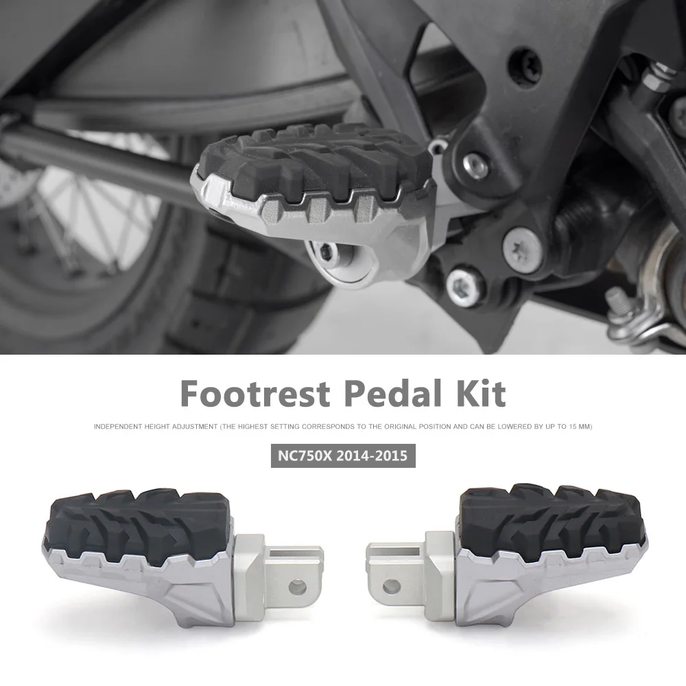 

Motorcycle Footrest Rear Pedal Kit Foot Peg Extensions Footpegs For Honda NC750X NC 750X NC 750 X Footrest Footpeg Passenger Peg