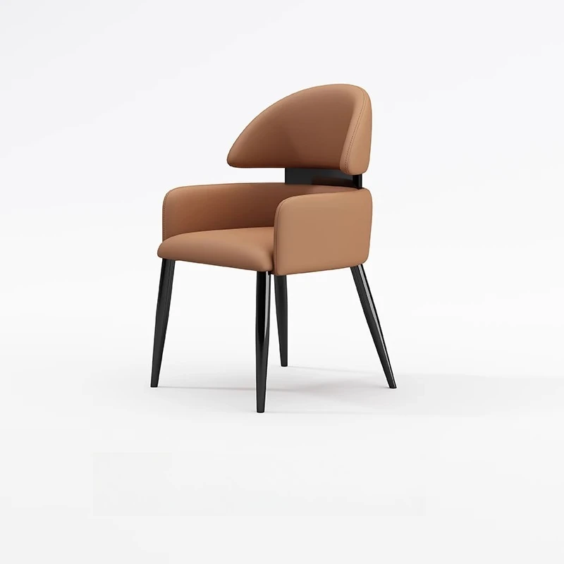 

Italian Dining Home Dining Table High-end Luxury Designer Cream Style Restaurant Hotel Backrest Dining Chair