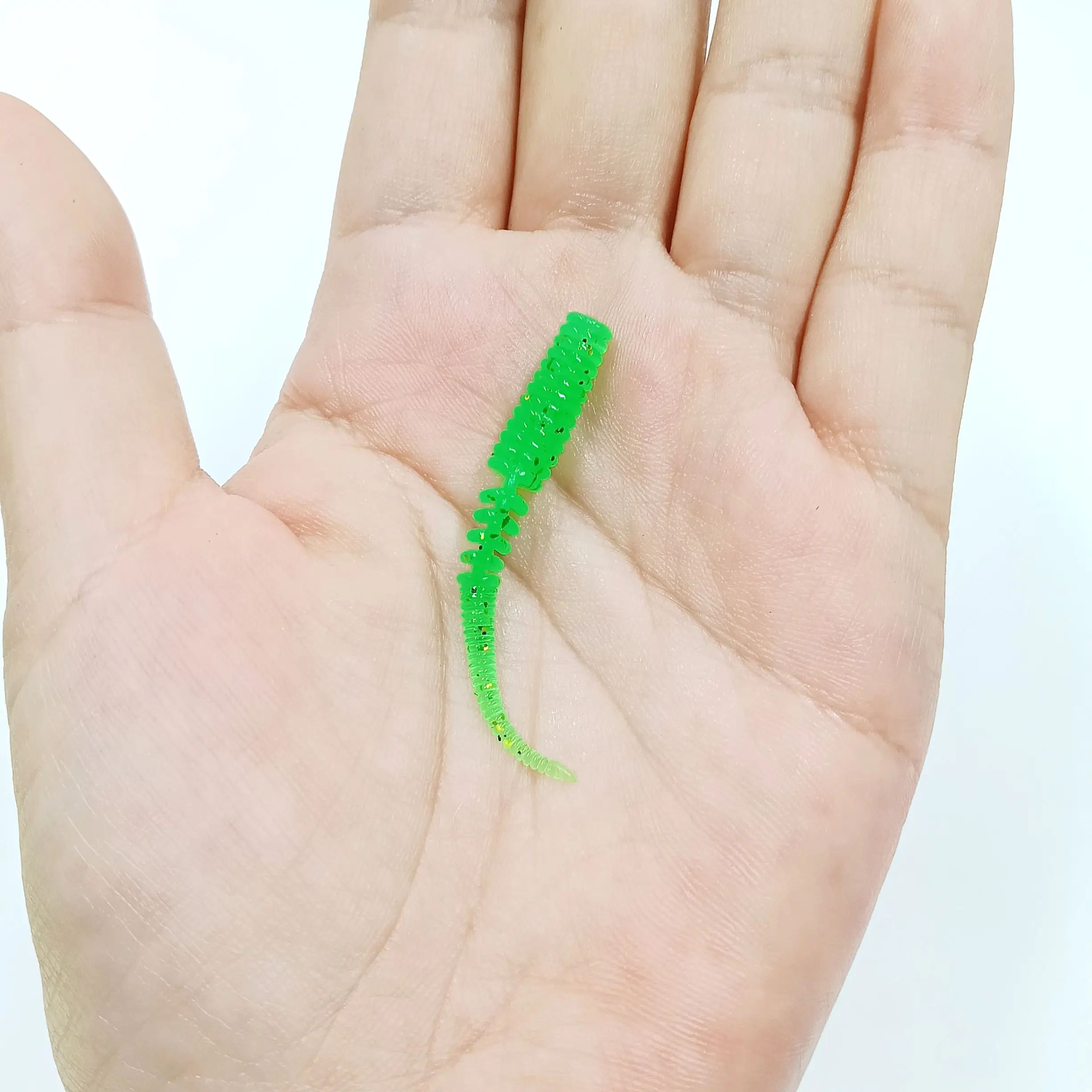 DUODUOYU 30 Stück neue segmentierte TPE-Angelköder, 40 mm/0,25 g, 50 mm/0,5 g, Rockfishing Isca Aritical Swimbait Angelausrüstung – Detail 13