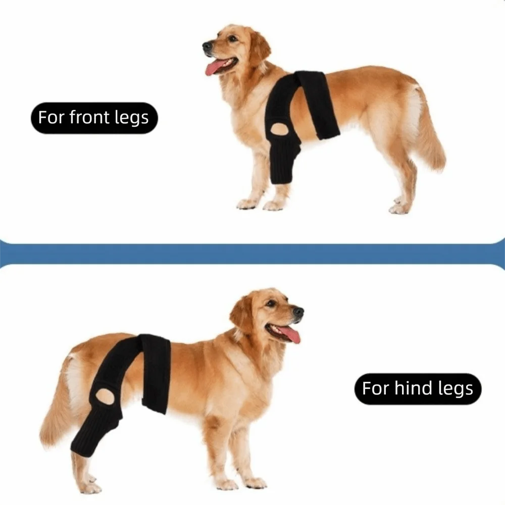 

Adjustable Pet Joint Protection Covers Breathable Rear Leg Brace Dog Knee Brace Comfortable Dog Knee Pads Injury Recovery