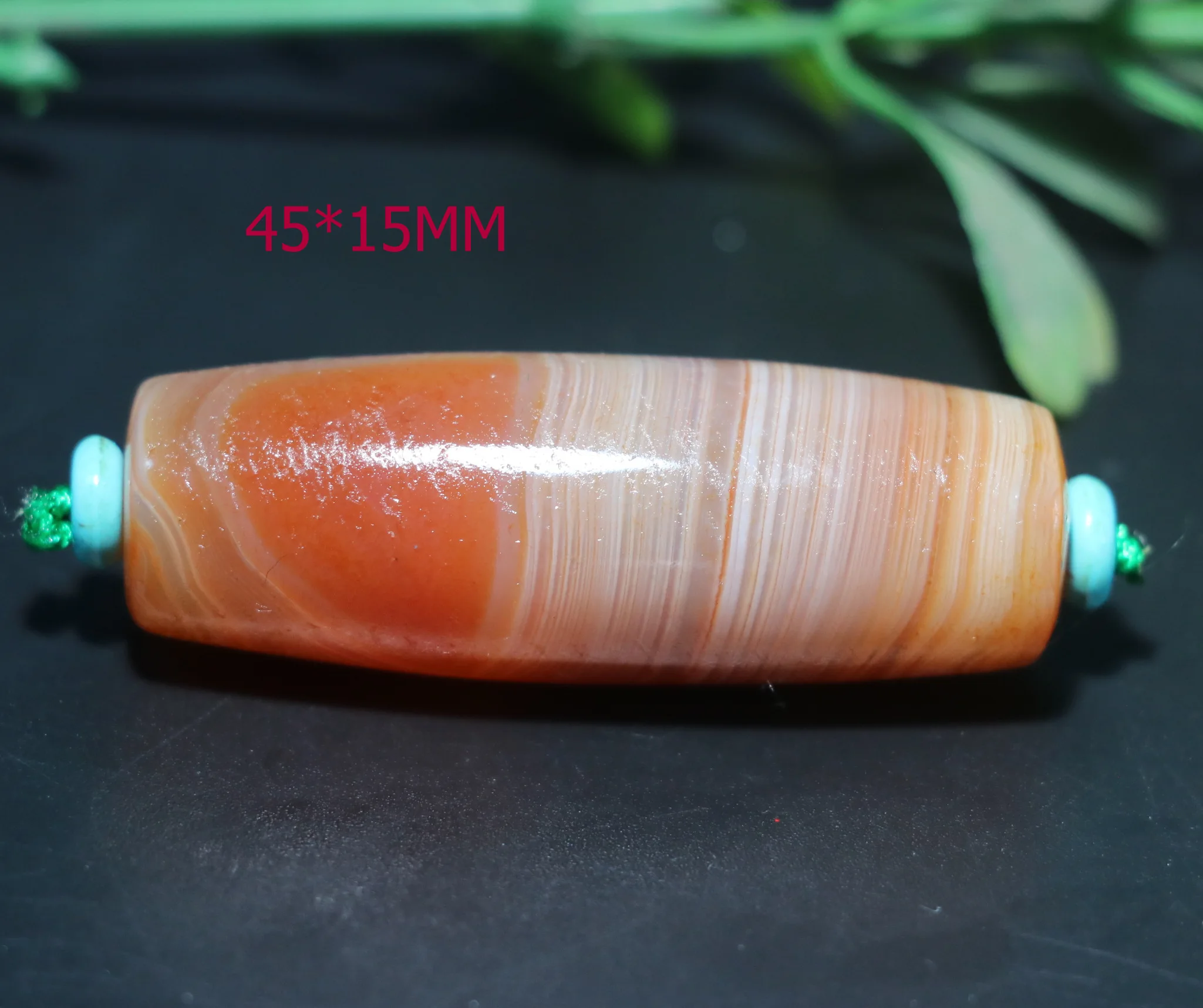 A Power Energy Tibetan Old Agate Red Color Full Natural Silkworm lines Rich Symbol dZi Bead Amulet Top Quality BGD0720A05